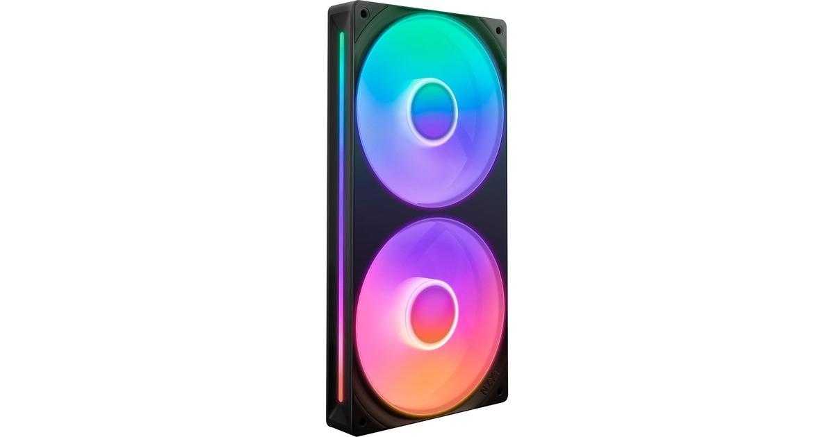 NZXTF240 RGB CORE case fans  (Zwart, 2 stuks, 240 x 120 x 26 mm)