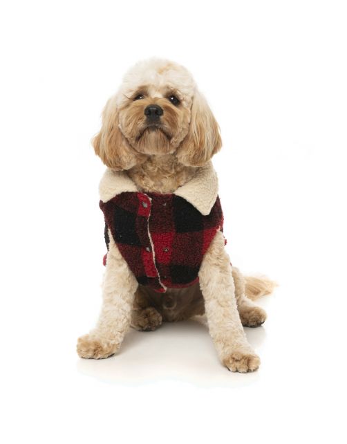 Fuzzyard The Lumberjack Rood&Zwart - Hondenkleding