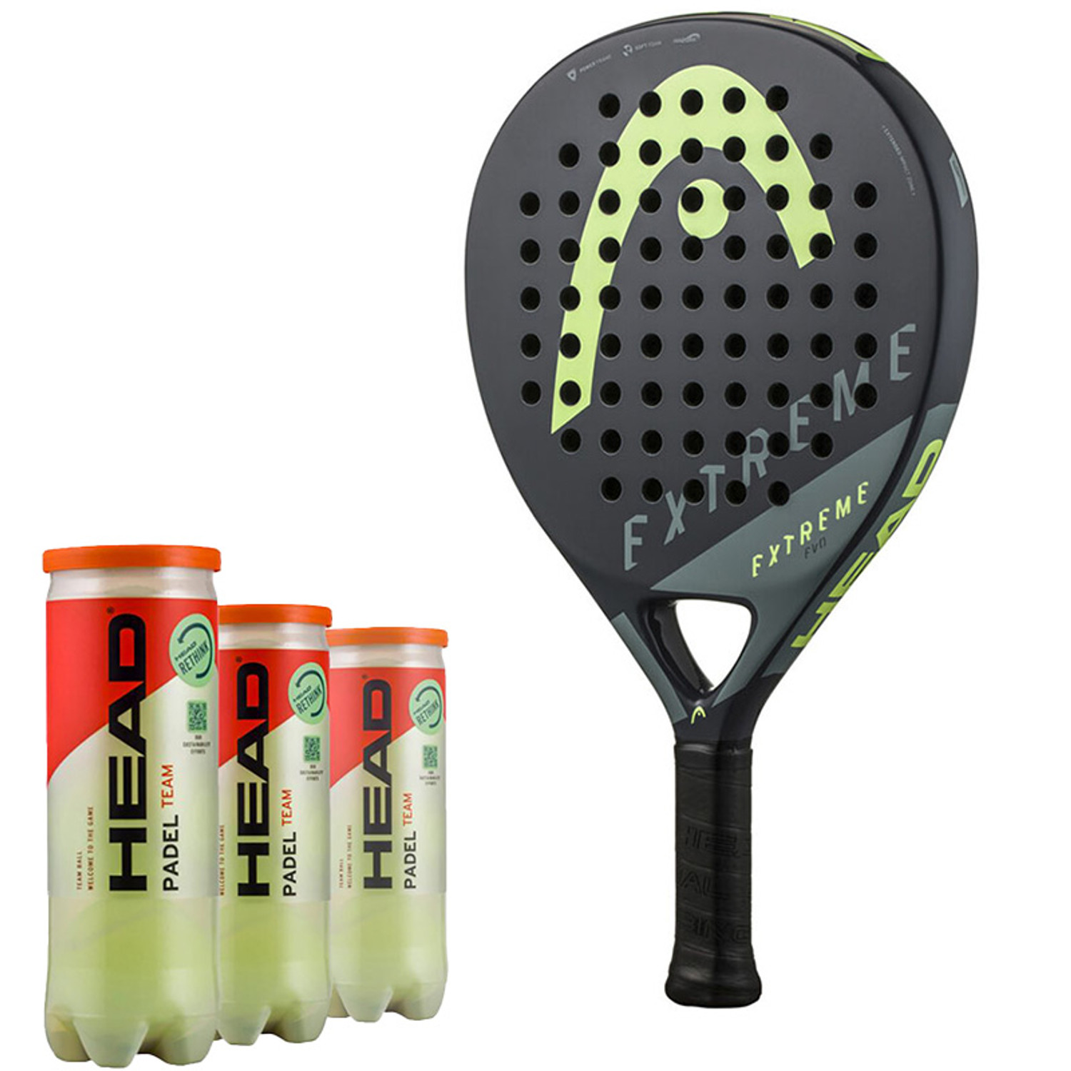 Head Racket + Balls Pack 8