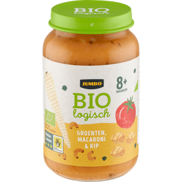 Jumbo Biologisch Babyvoeding Groenten, Macaroni & Kip 8+ Maanden 220 g