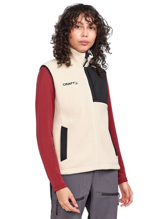 ADV Explore Pile Fleece Vest m/Logo Women