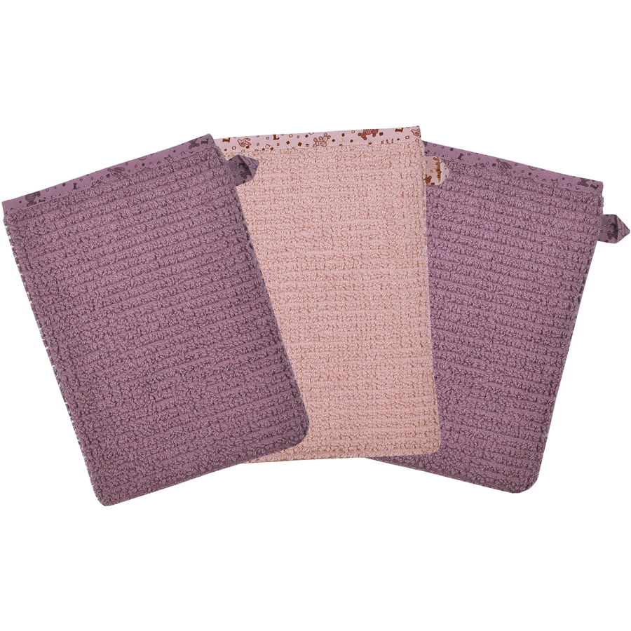 WÖRNER SÜDFROTTIER Waschhandschuh rosa 3er Pack