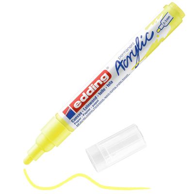 Edding 5100 - Marqueur acrylique - jaune fluo