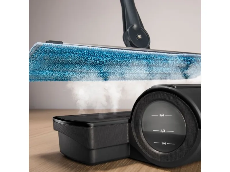 Polti Moppy Black Premium - Elektrisk moppe/damprenser - stav