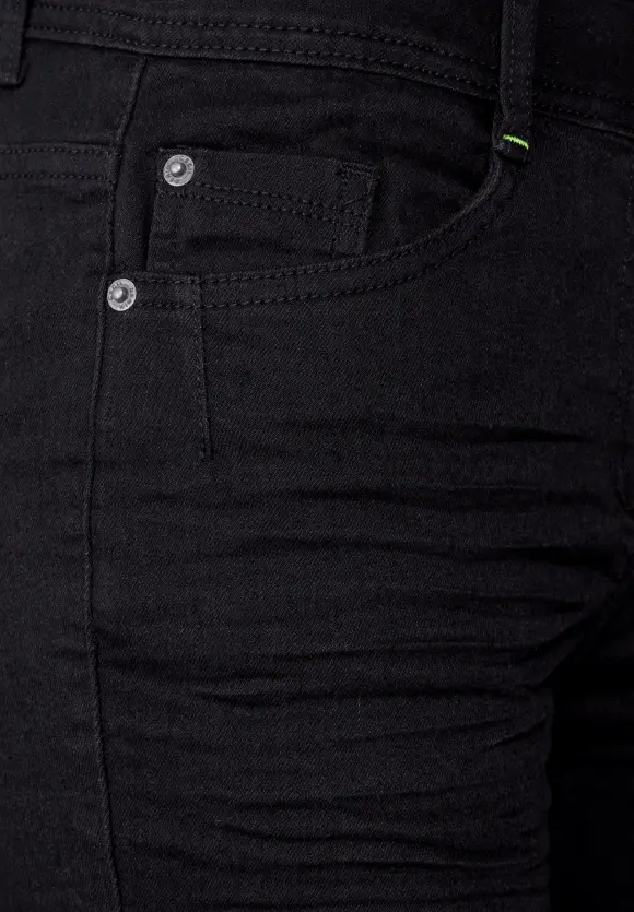 Slim Fit Bootcut Jeans - basic black wash