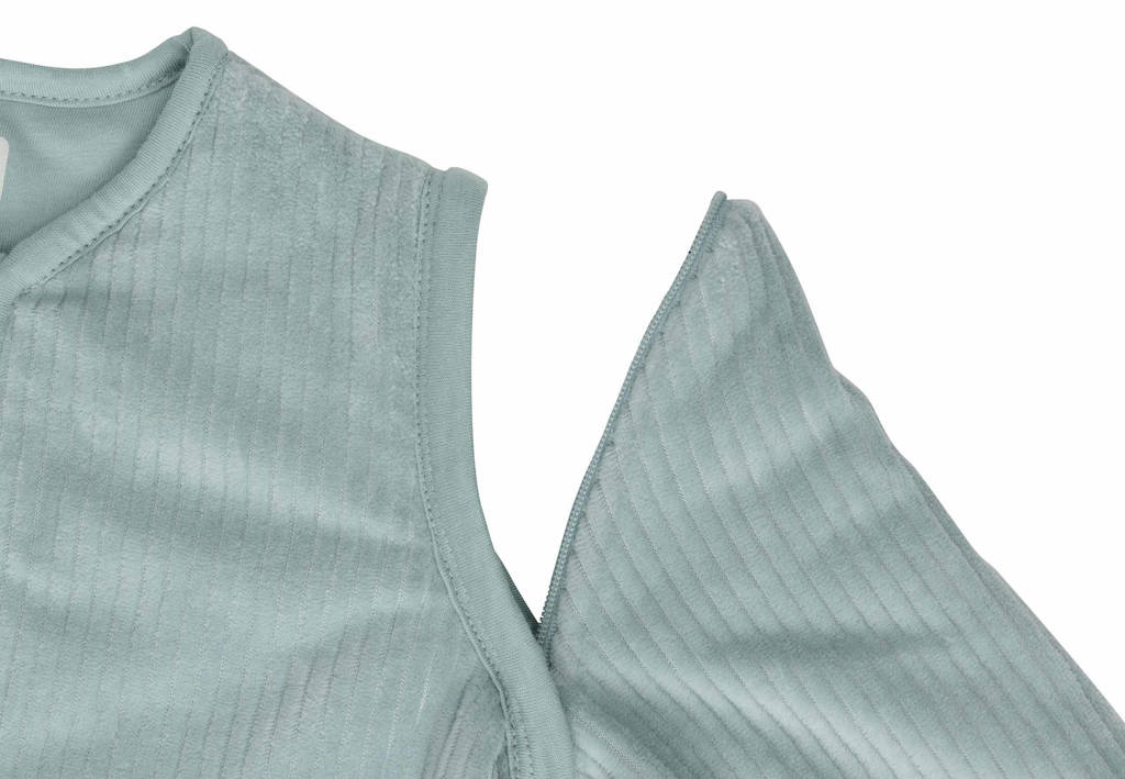 slaapzak met afritsbare mouw Rib - Sea Green