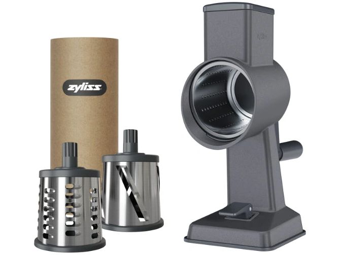 Zyliss Trommelreibe Gourmet Grau/Silber Küchenreibe