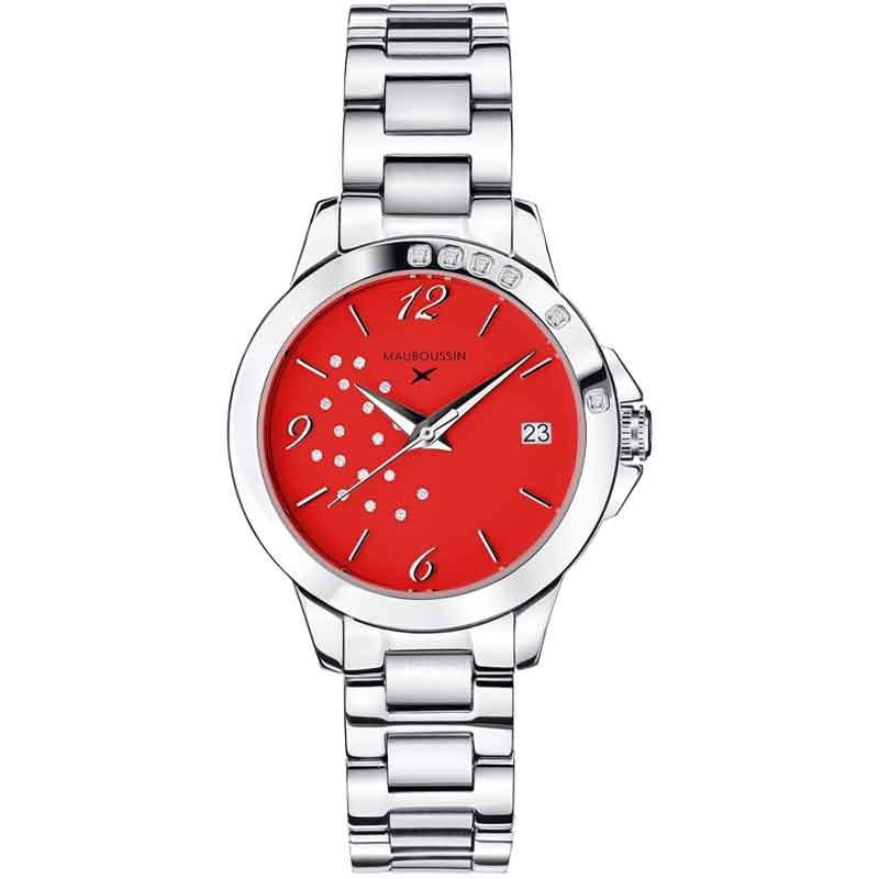 Montre à quartz - Acier inoxydable & diamants