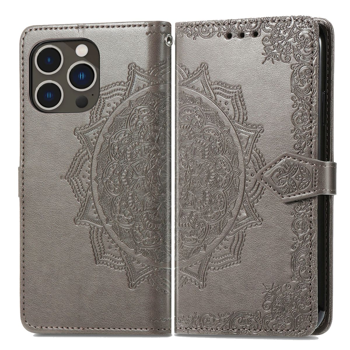Hülle Handy Schutz für Apple iPhone 15 Pro Case Cover Klapp Tasche Wallet Etuis