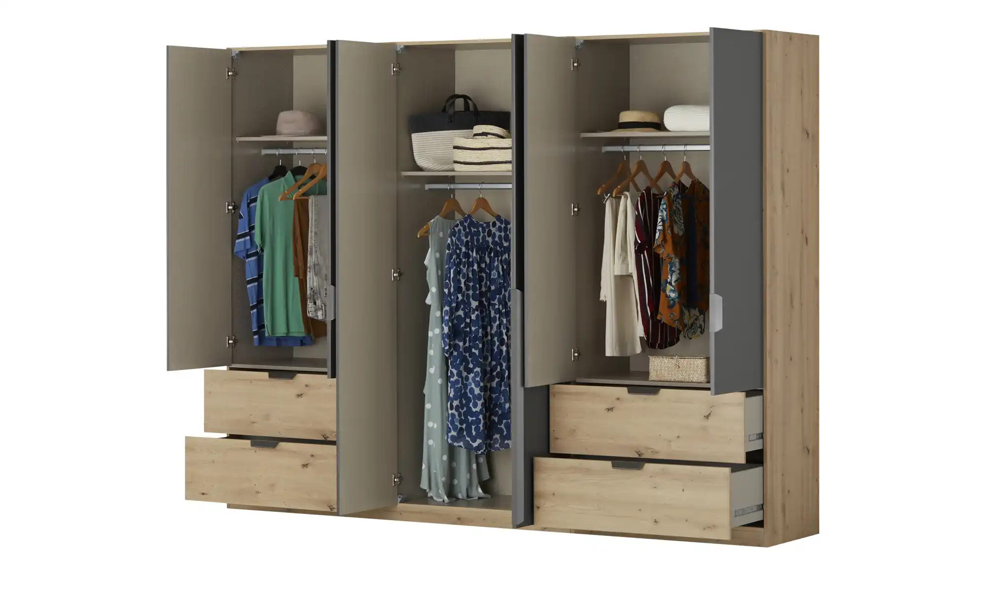 meinSchrank Drehtürenschrank Tracy