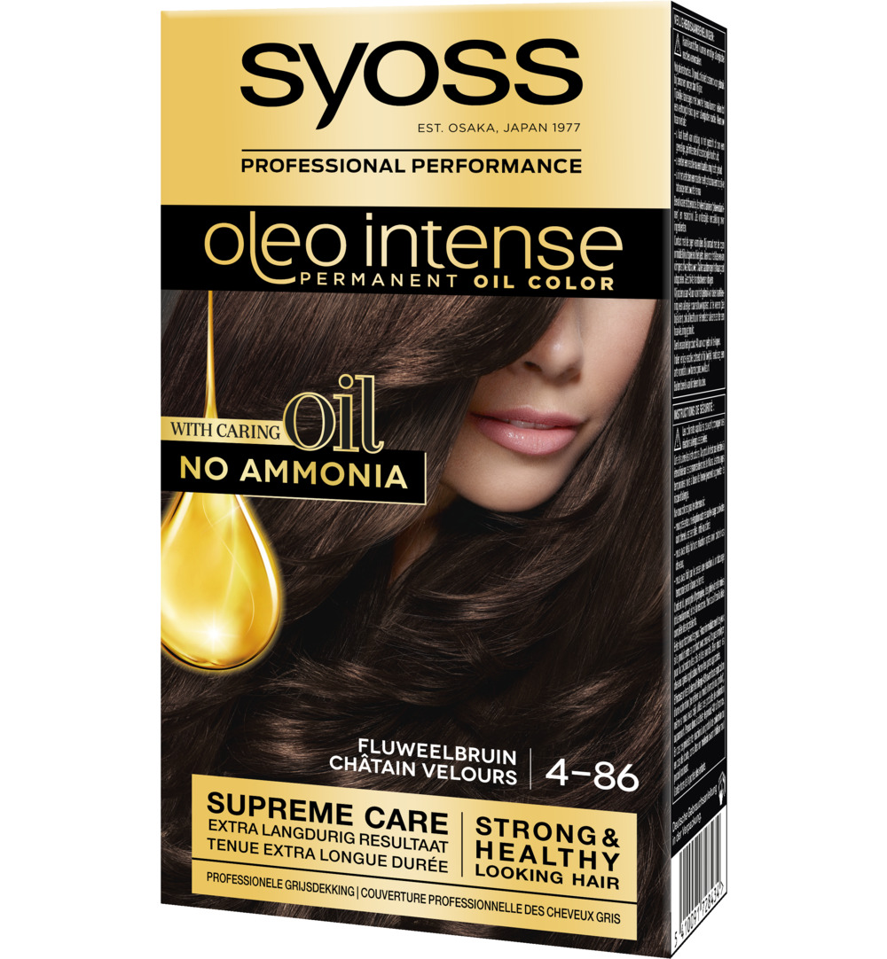Syoss Color Oleo Intense 4-86 Fluweelbruin Haarverf (1 set)