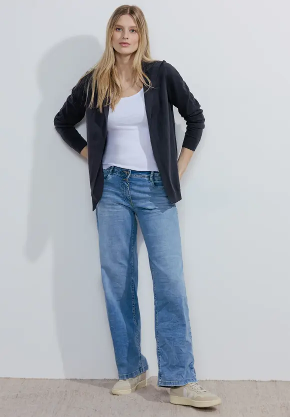 Offener Basic Cardigan - universal blue