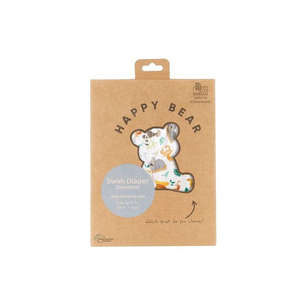 HappyBear Zwemluier Klittenband Wild Animals