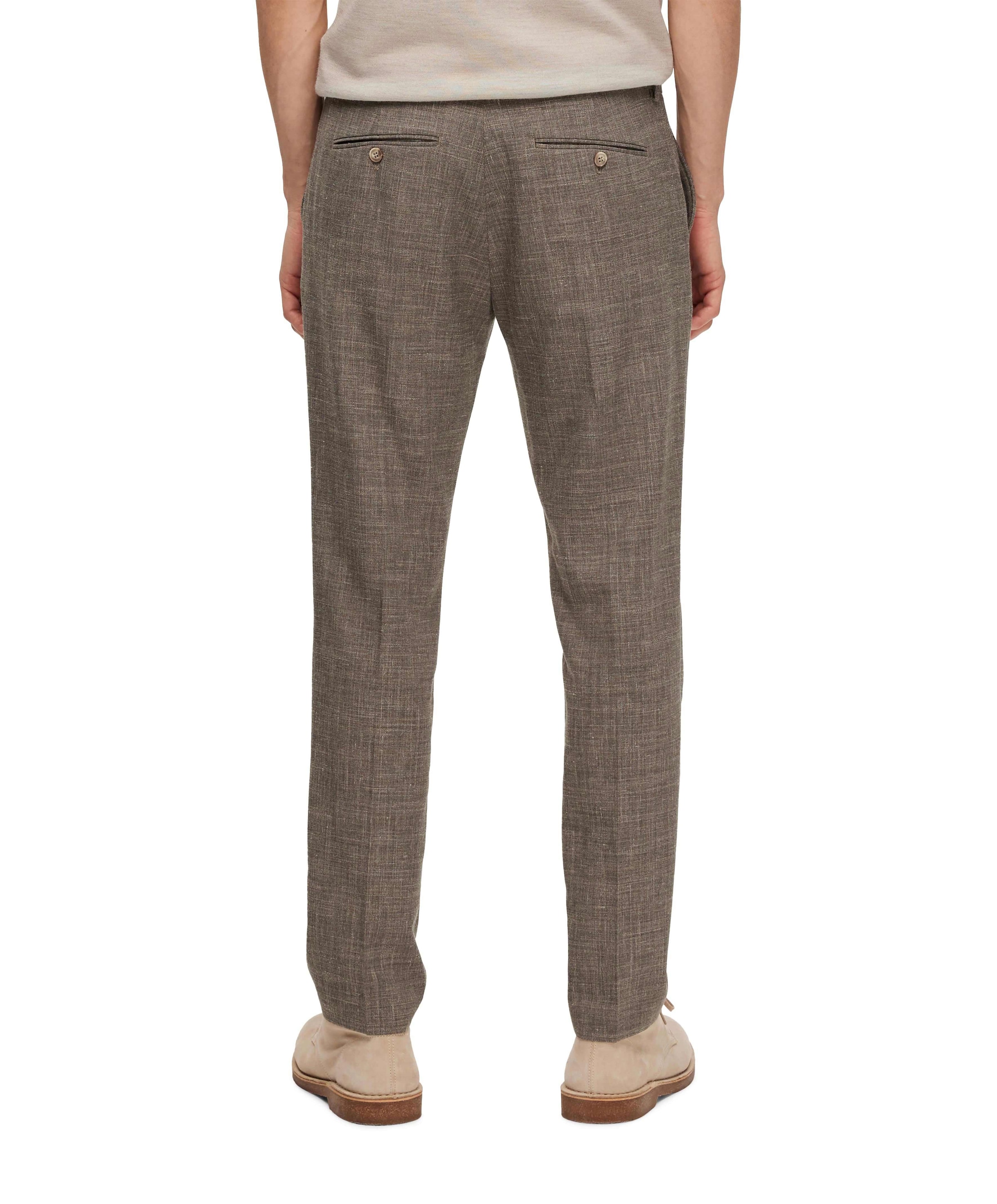 Selected SLHSLIM-OASIS LINEN TRS B NOOS pantalon bruin