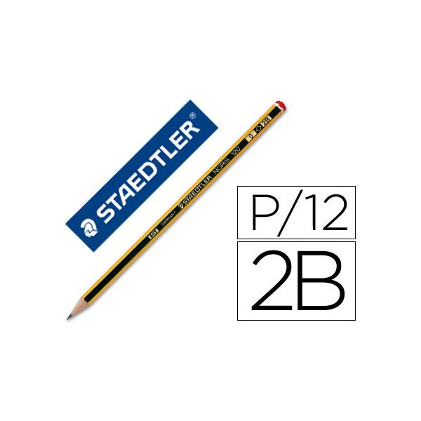 Staedtler Lápis Noris 120 nº 2B 12 Un.