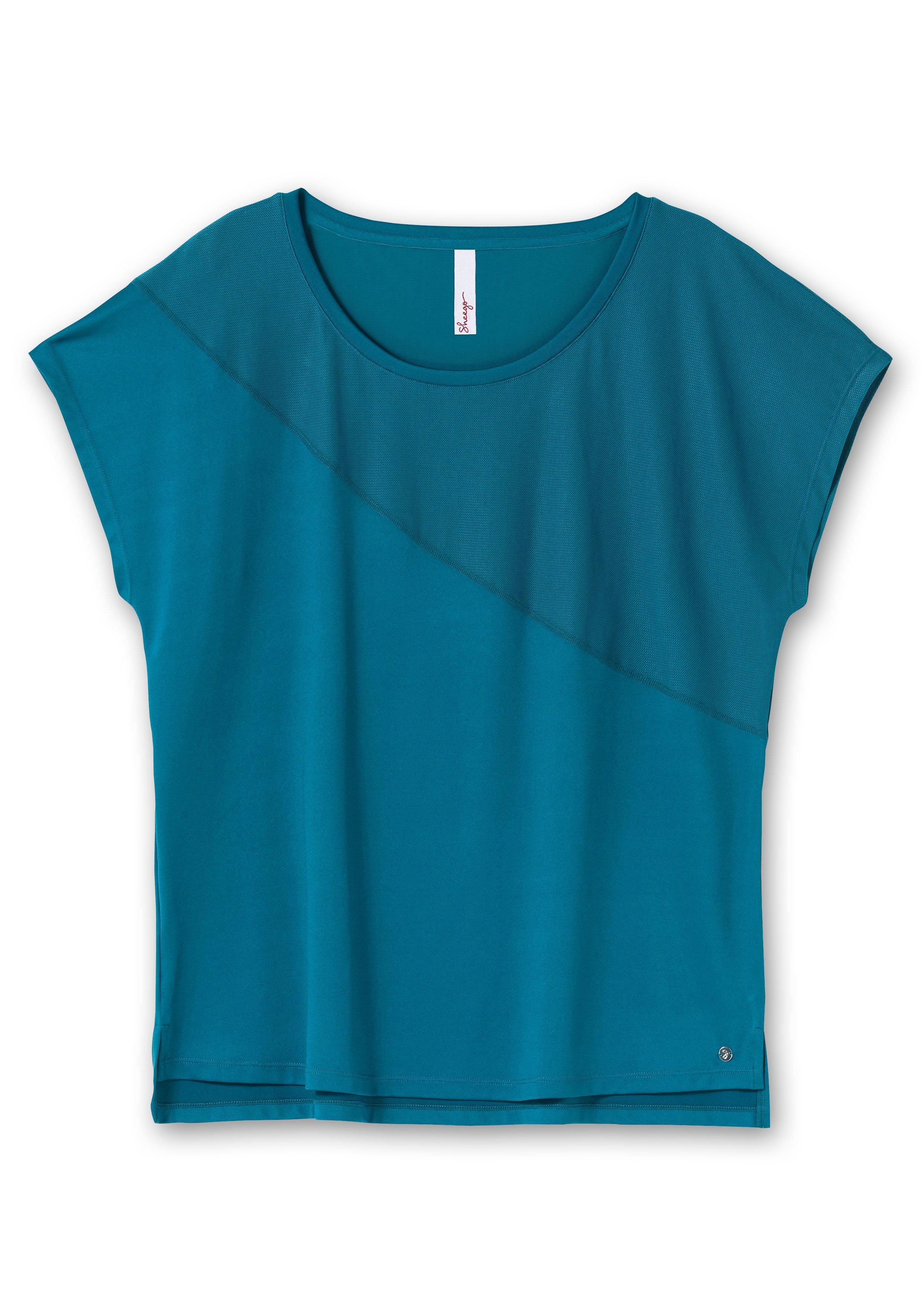 Funktionsshirt mit Mesh, in Oversize-Form