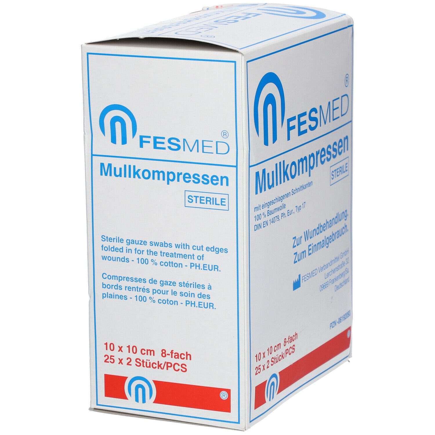 FESMED Mullkompressen 10 x 10 cm 8fach steril