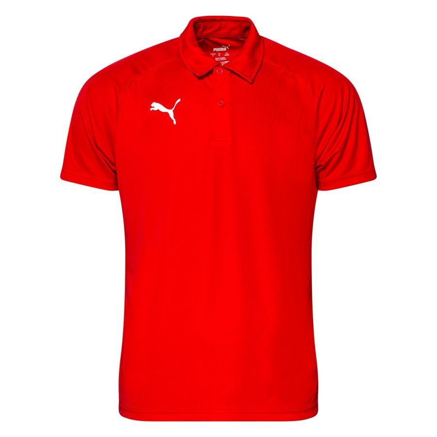 PUMA Polo LIGA Sideline - Rouge/Blanc