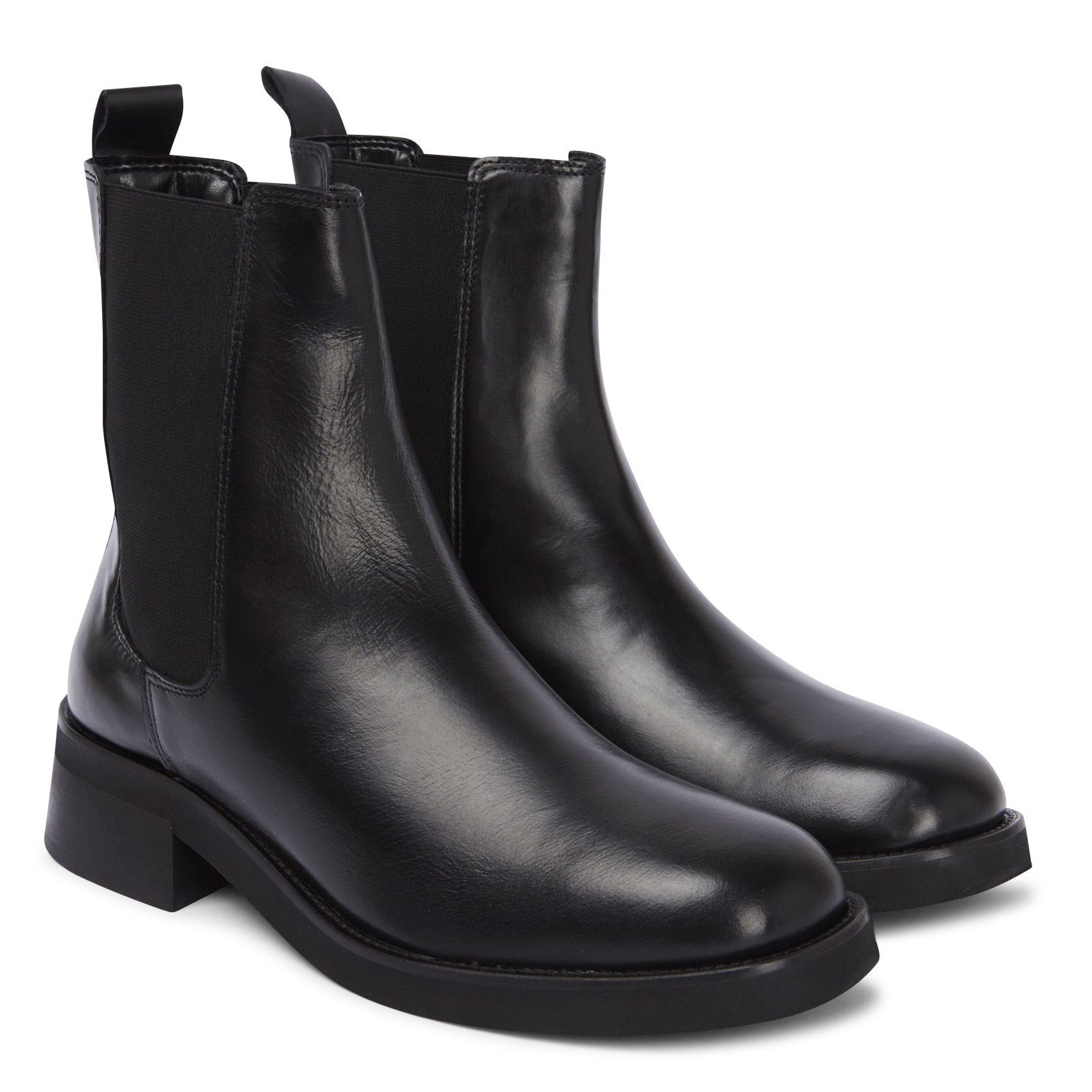 PARISSE - Bottines en cuir| Noir