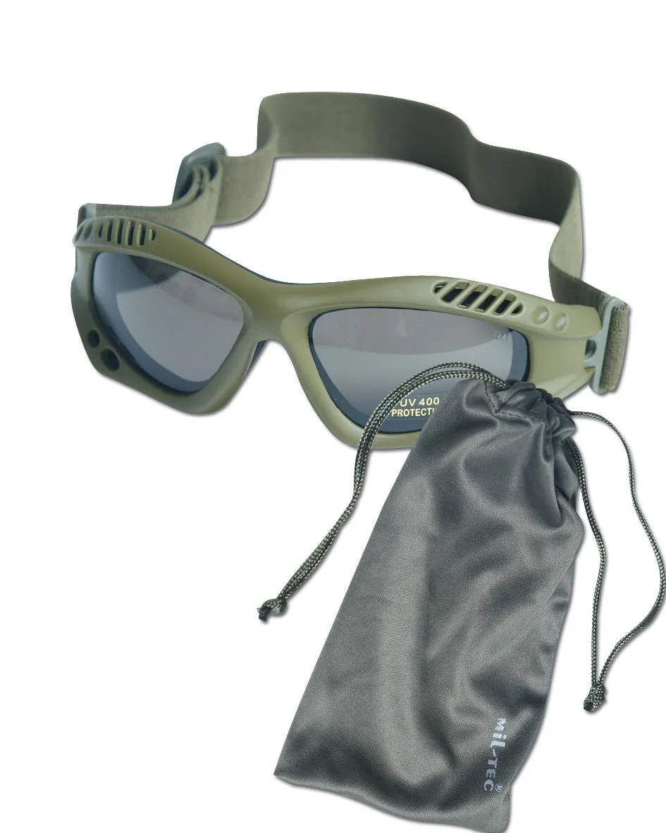 Mil-Tec -  Schutzbrille Commando Air Pro smoke