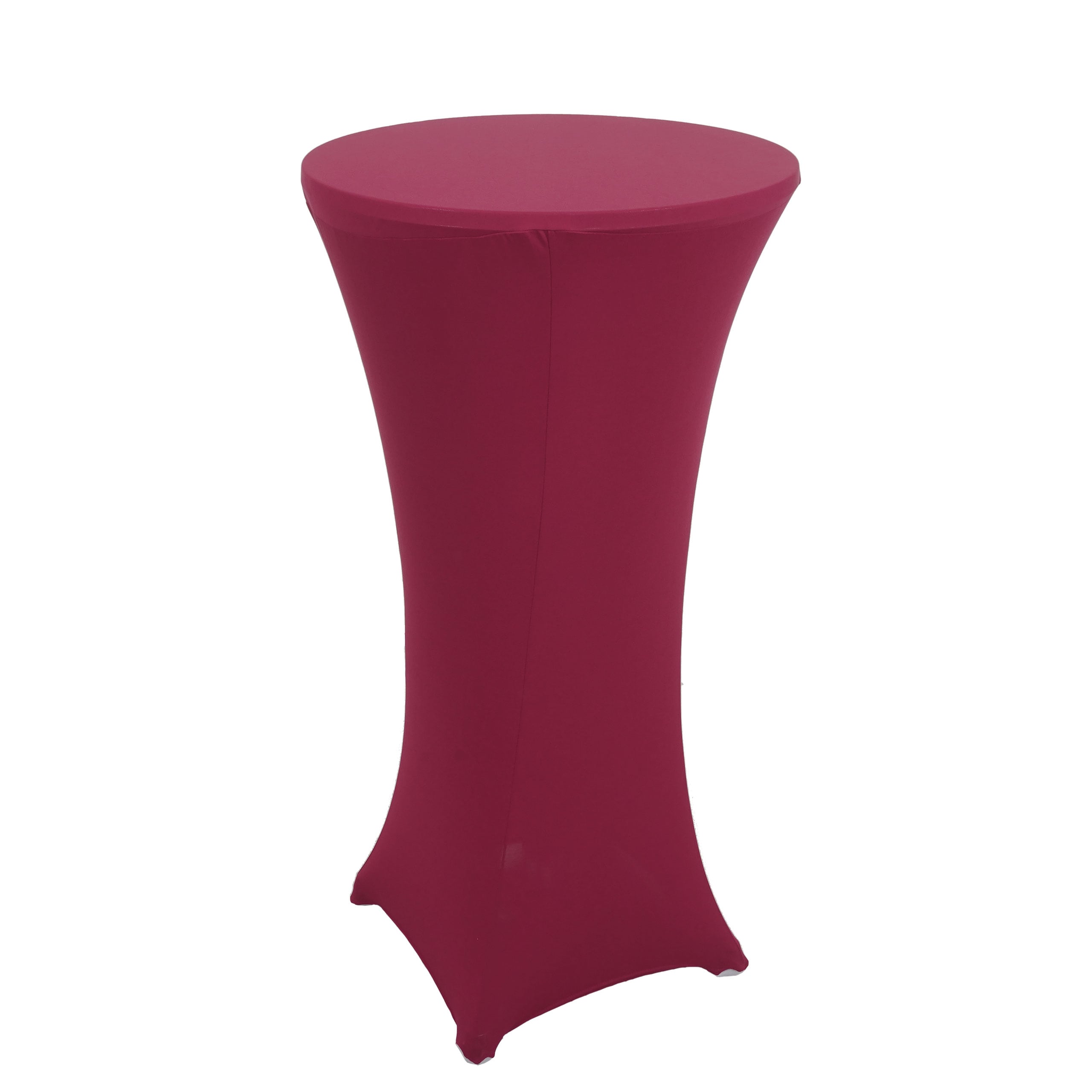 Stehtischhusse MCW-J30, Tischhusse Husse Bezug Überzug, Stretch Ø 60cm ~ bordeaux-rot