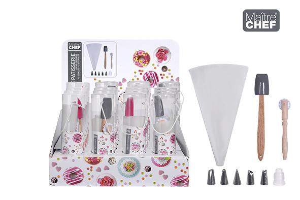 SET POCHE PATISSERIE AVCE 5 DOUILLES ET 2 USTENSILES