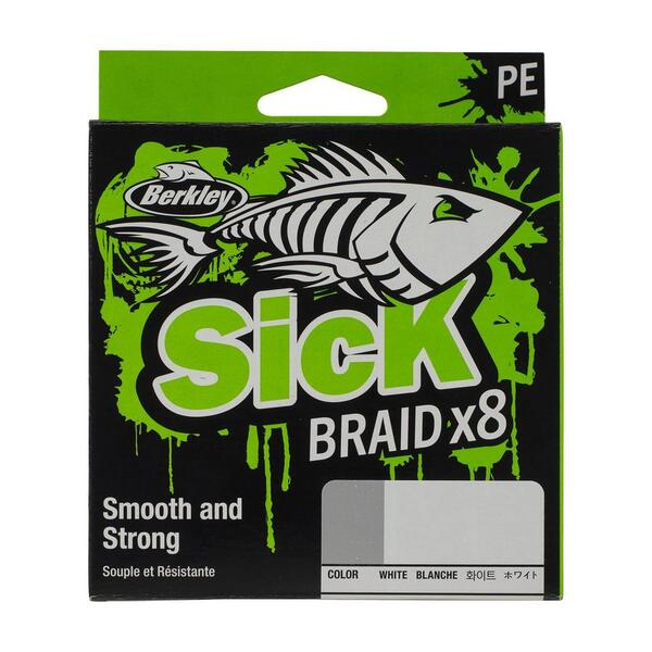 Tresse Berkley Sick Braid White (150m)