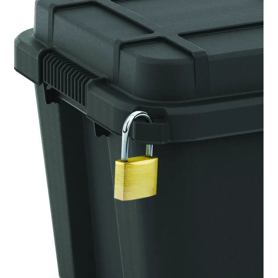 KIS Scuba Opbergbox L - 80L - zwart/blauwe clips