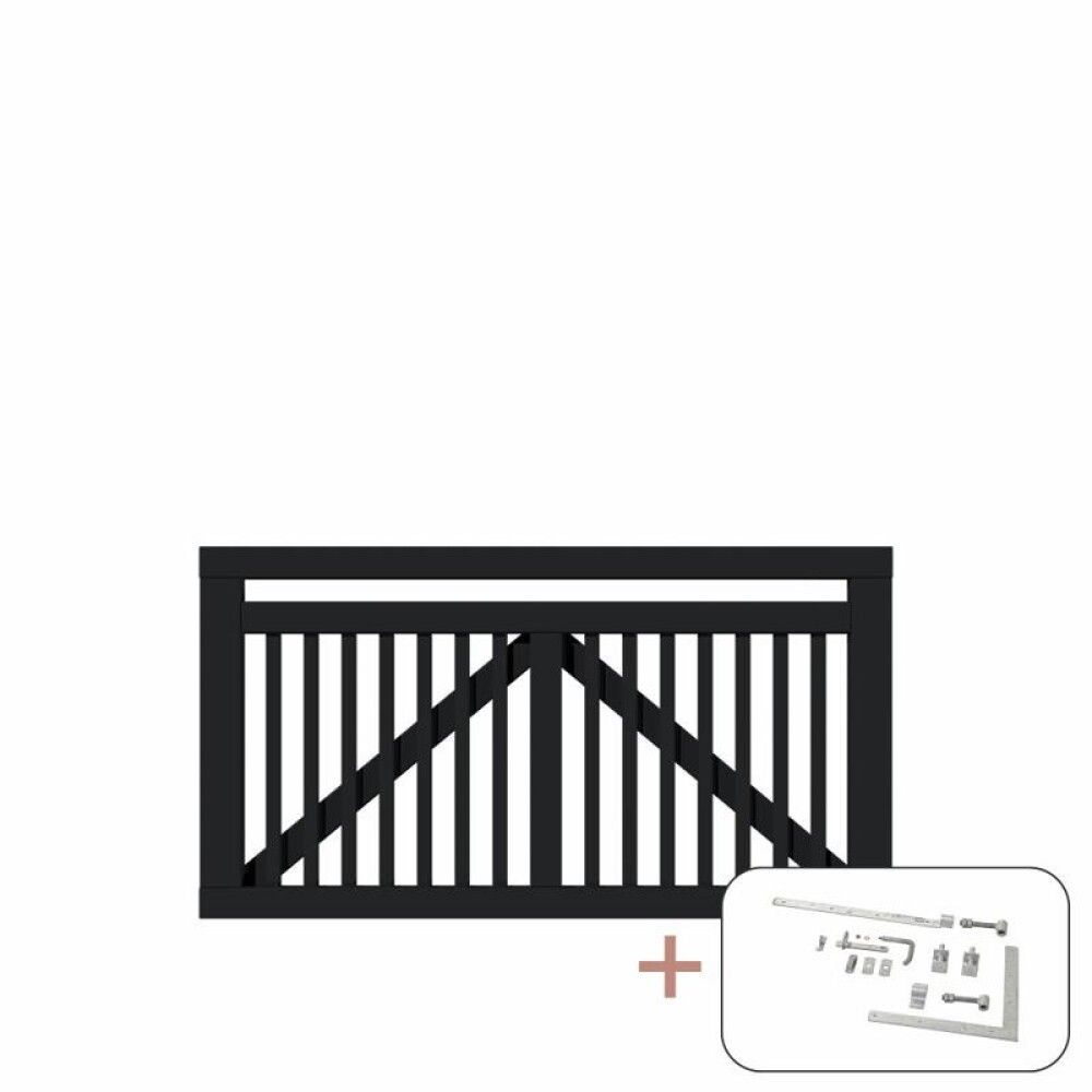 PORT PLUS LINEA 150X80CM SVART