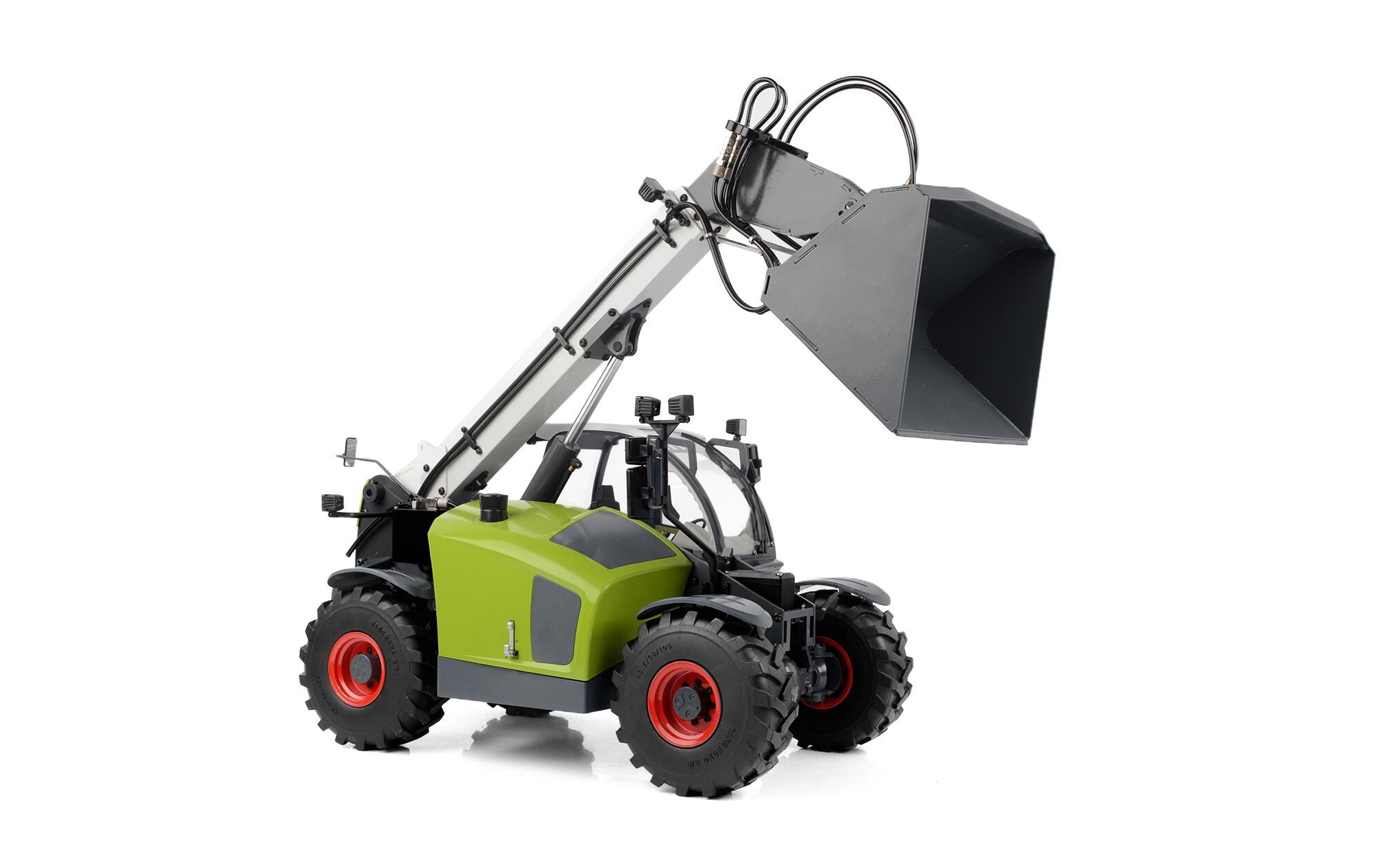 Teleskoplader Hydraulisch 1:14, ARTR<br>Scale Teleskop Gabelstapler mit austauschbaren Anbaugeräten