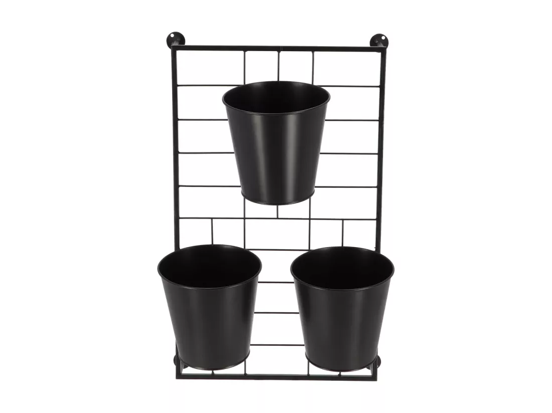 Support à plantes mural avec pots