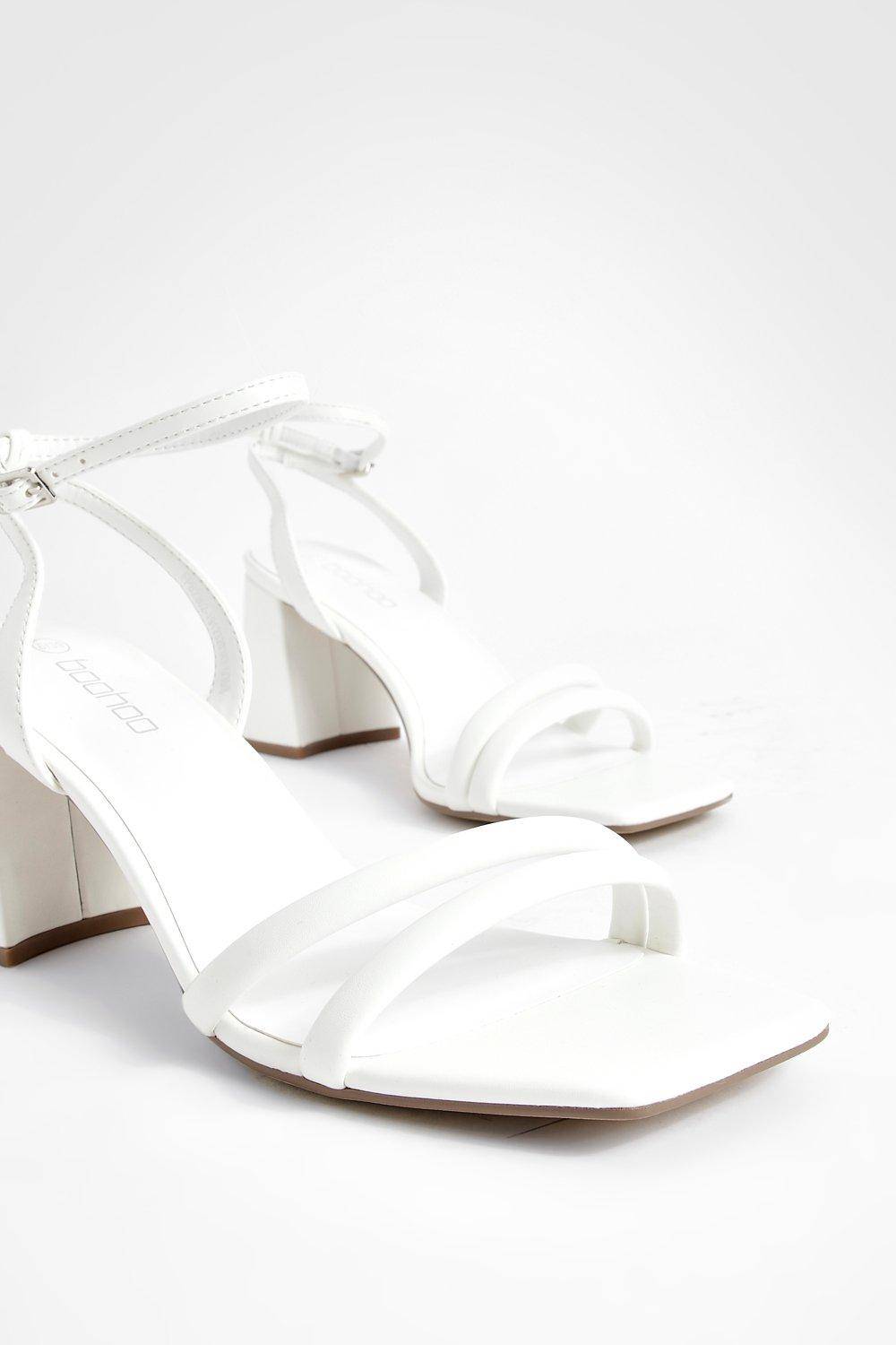 boohoo Escarpins À Talons Blocs Mi-hauts Avec Brides Rembourrées En 2 Parties