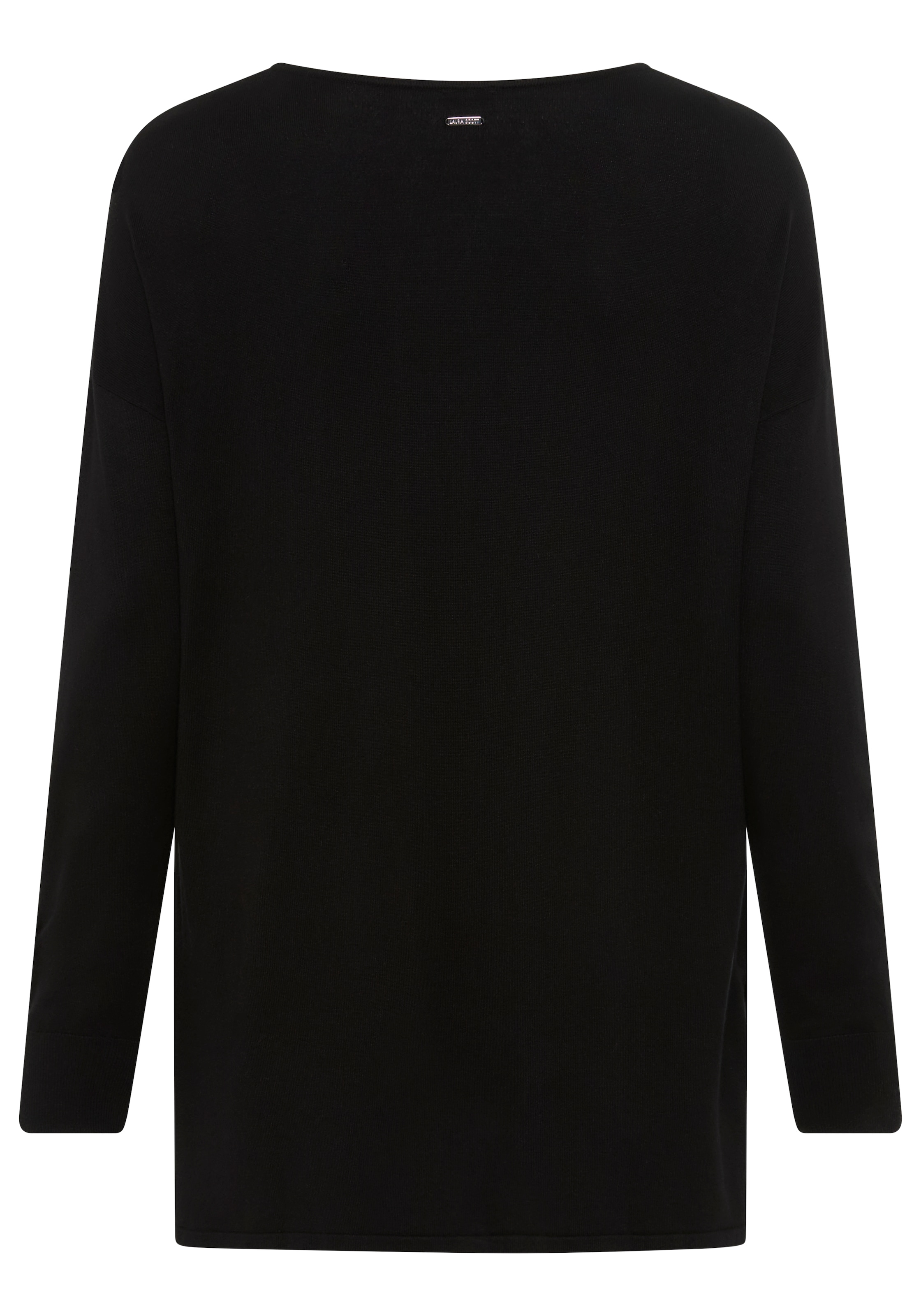 Laura Scott CURVE Longpullover , aus fliessendem Feinstrick mit schönem V-Ausschnitt - GROSSE GRÖSSE
