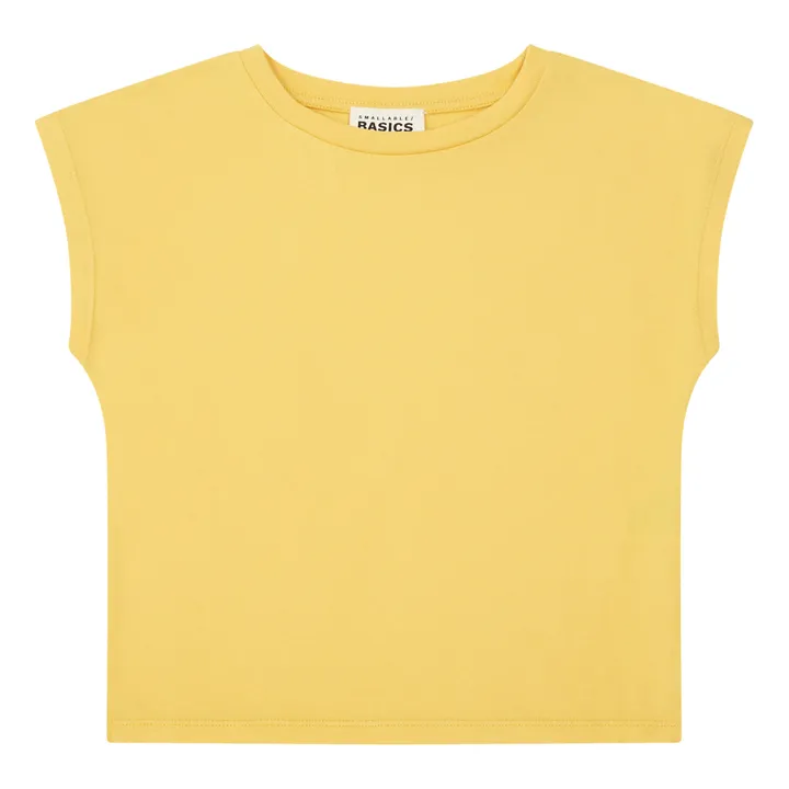 SMALLABLE BASICS Débardeur Fille Coton Bio | Jaune