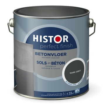 Histor Perfect Finish betonvloer zijdeglansRAL 7043 dark grey 2,5 l