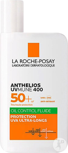 La Roche-Posay Anthelios UVMUNE 400 Fluide Oil Control Avec Parfum IP50+ Flacon 50ml