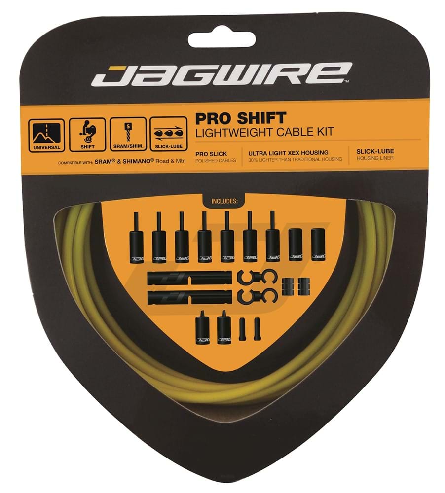 Jagwire Pro Gear Kabelsæt Race/MTB Gul