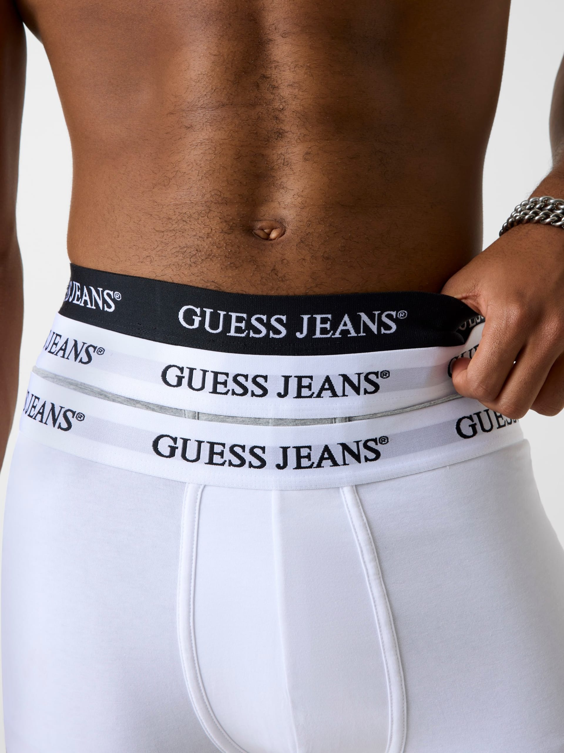 Cuecas Boxer Eco GUESS Jeans, Pacote com 3 unidades