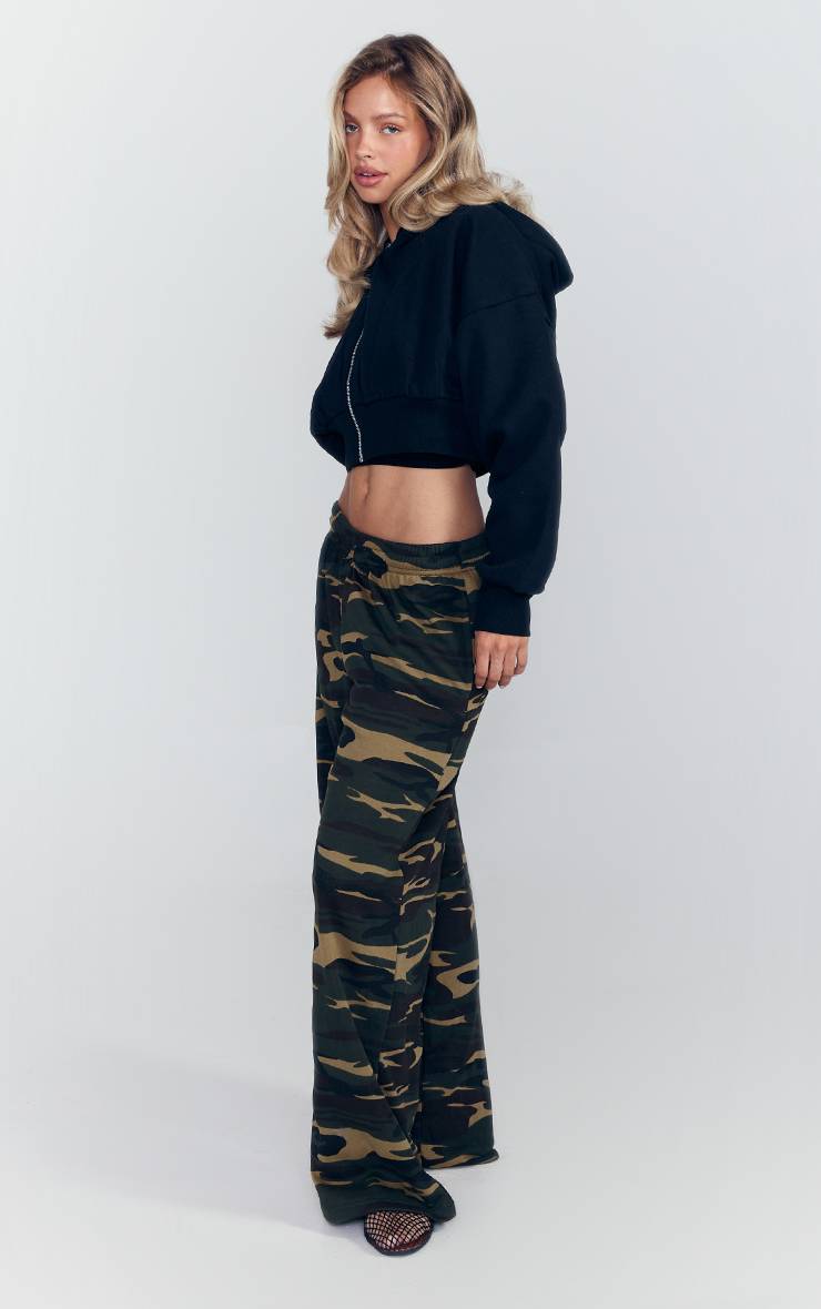 Camouflage Jogging Jambes Larges Imprimé