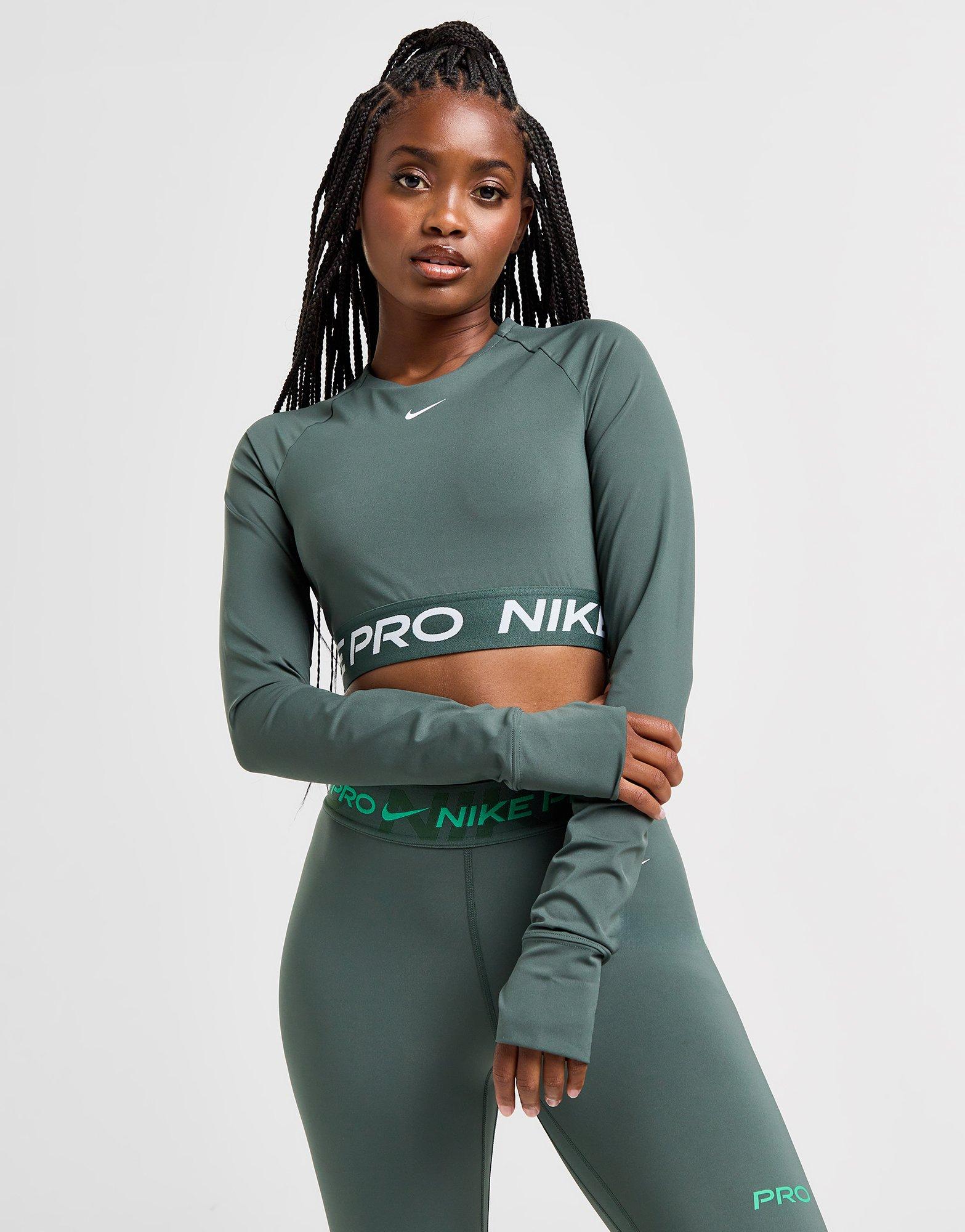 Nike Training Pro Long Sleeve Crop Top