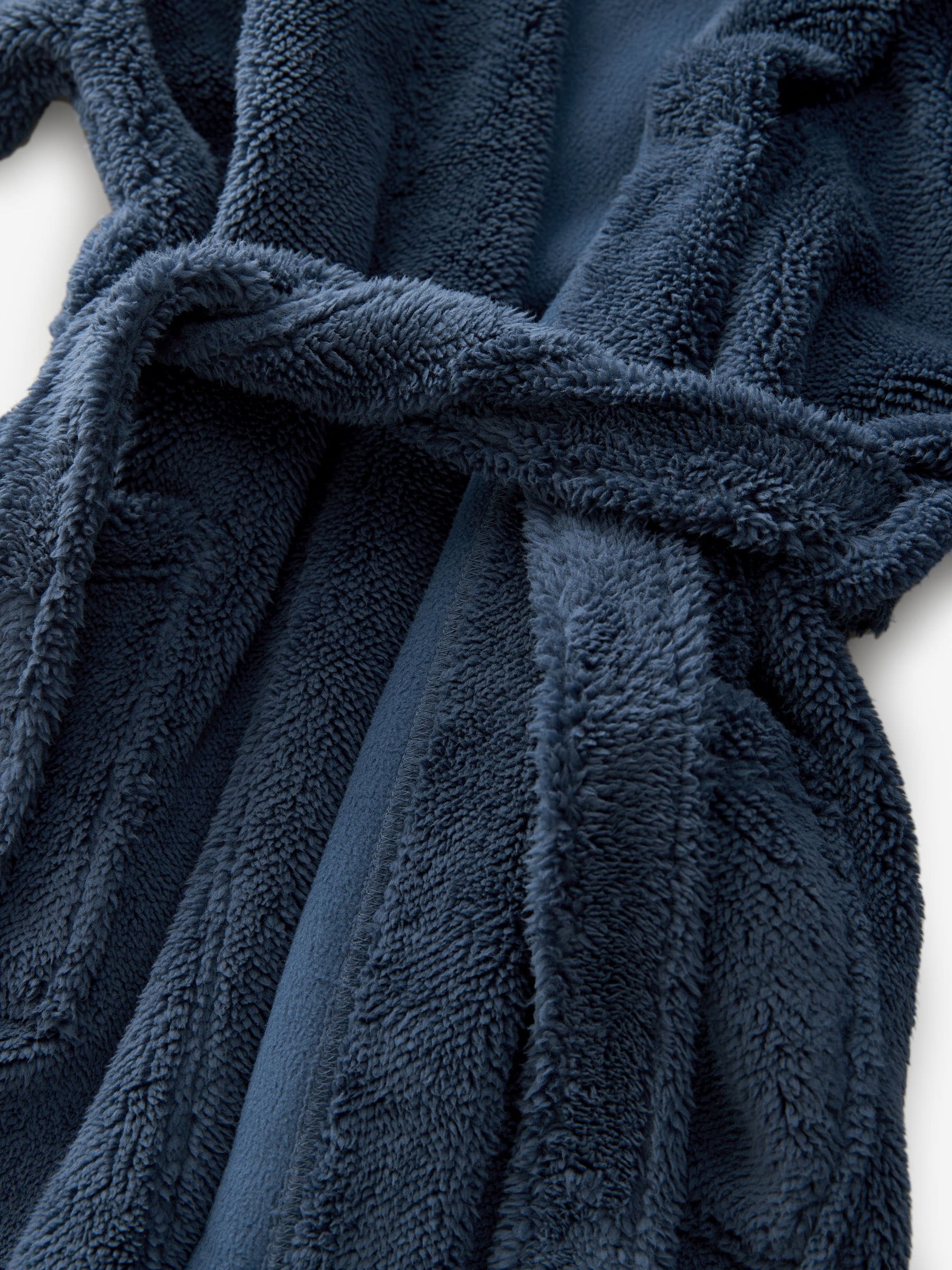 Donkerblauw - Fleece badjas (1,5-16jr)