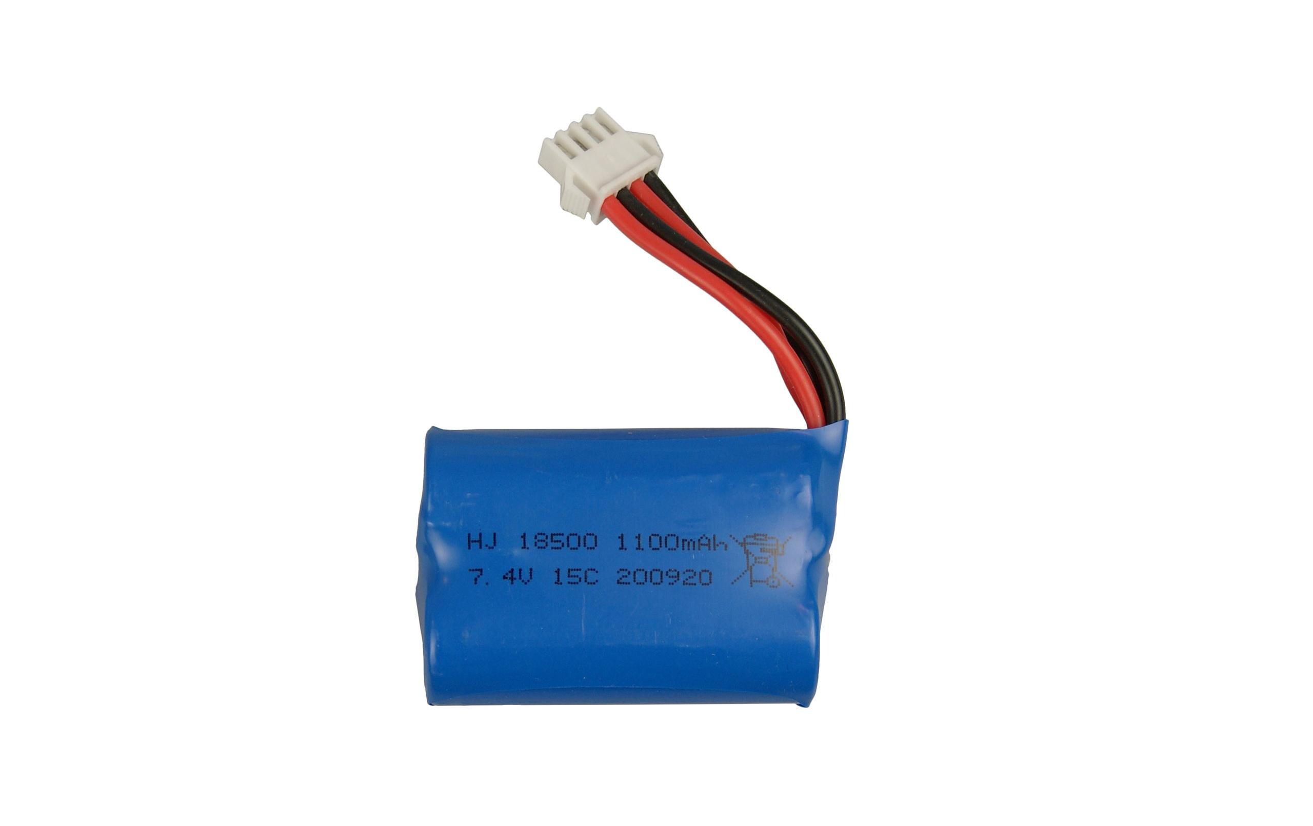 RC-Akku Li-Ion 1100 mAh 7.4 V 15CErsatzakku zu Amewi Blue Barracuda V2