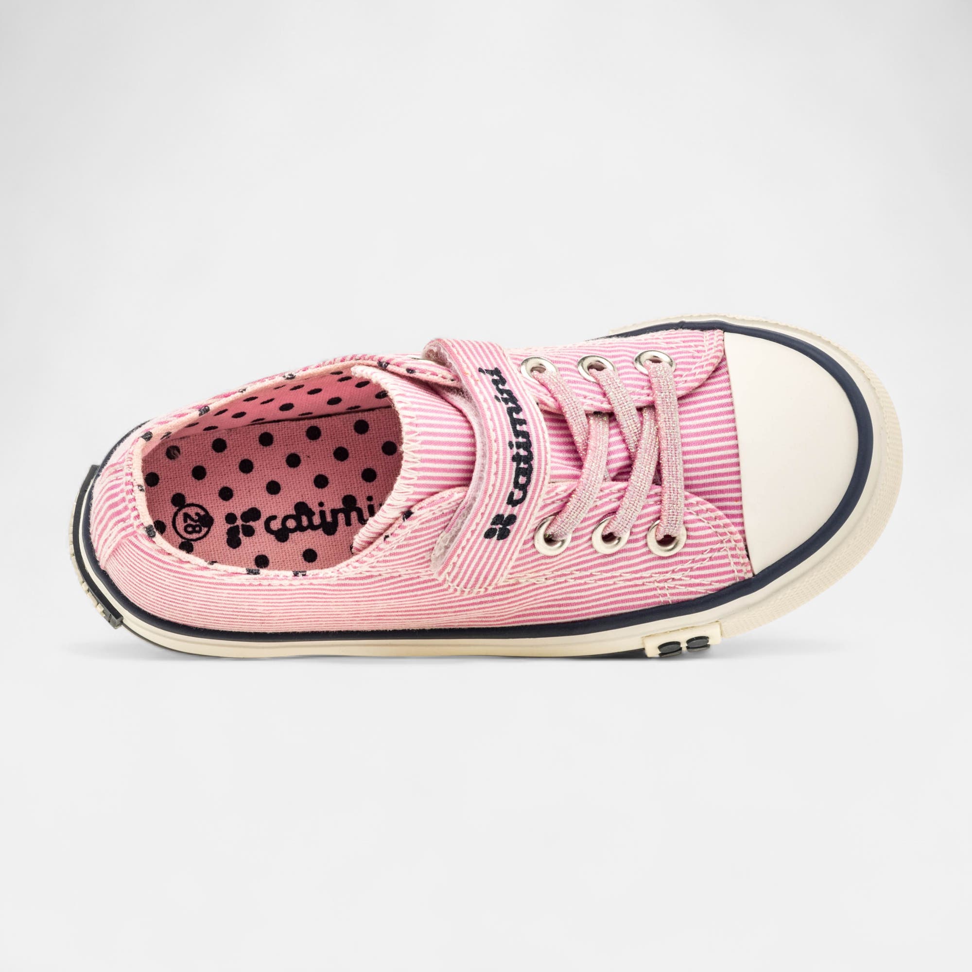 Baskets en toile Fille rose
