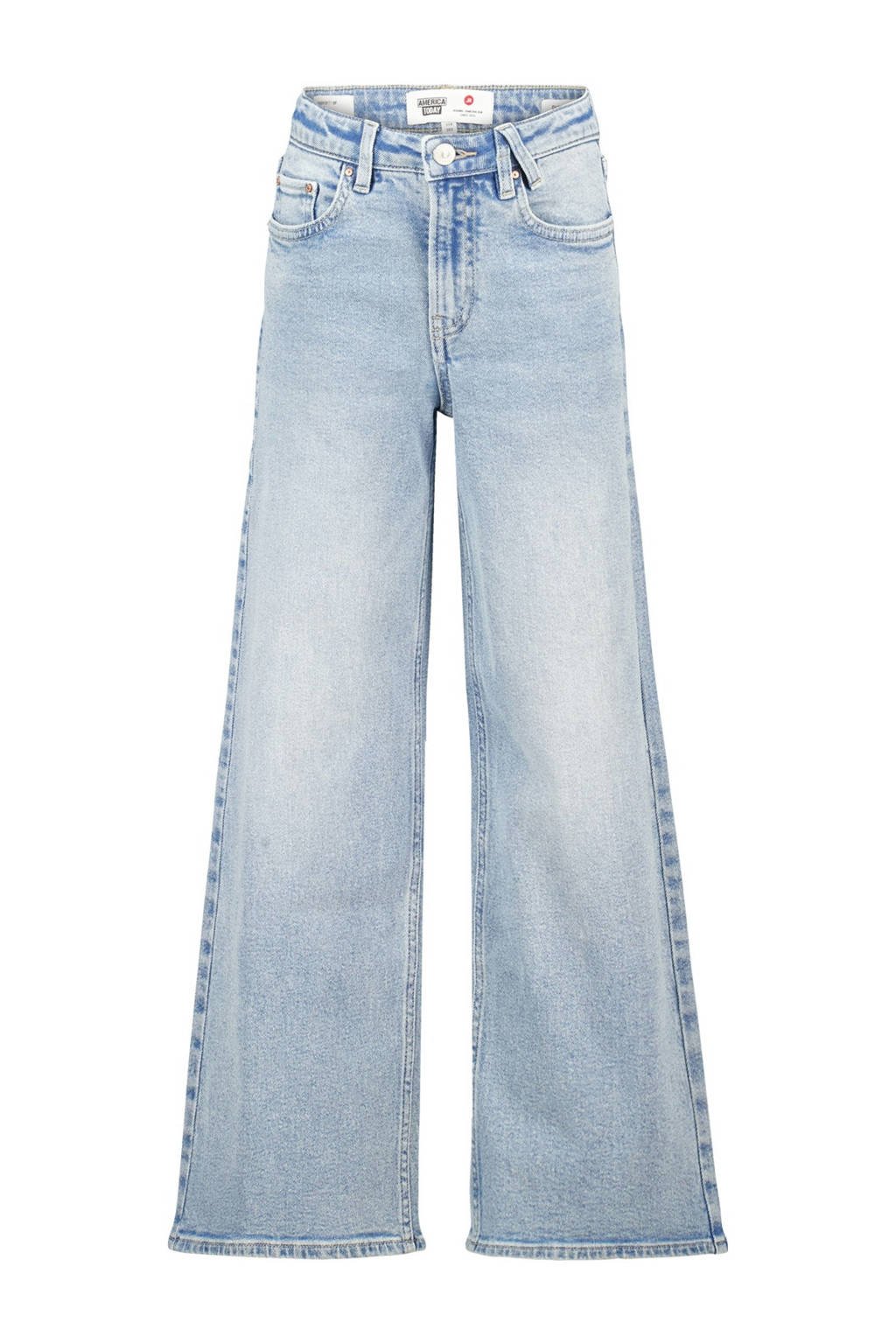 America Today wide leg jeans light blue denim
