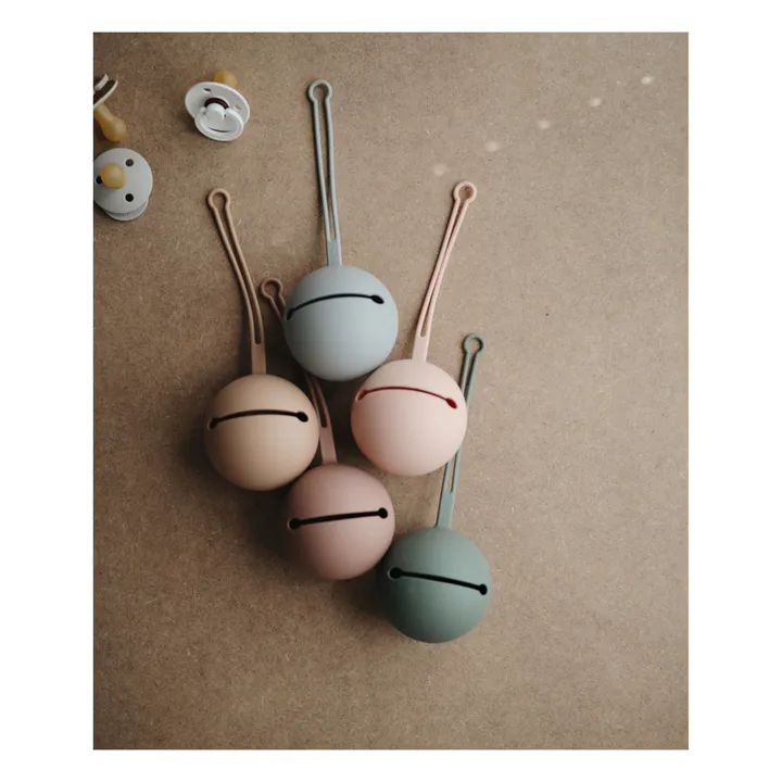 Mushie Porte-tétines | Rose poudré