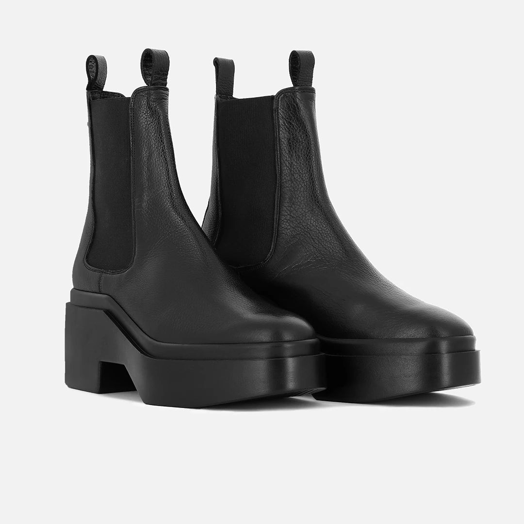 ANKLE BOOTS - NAFY ankle boots, grained leather black || OUTLET