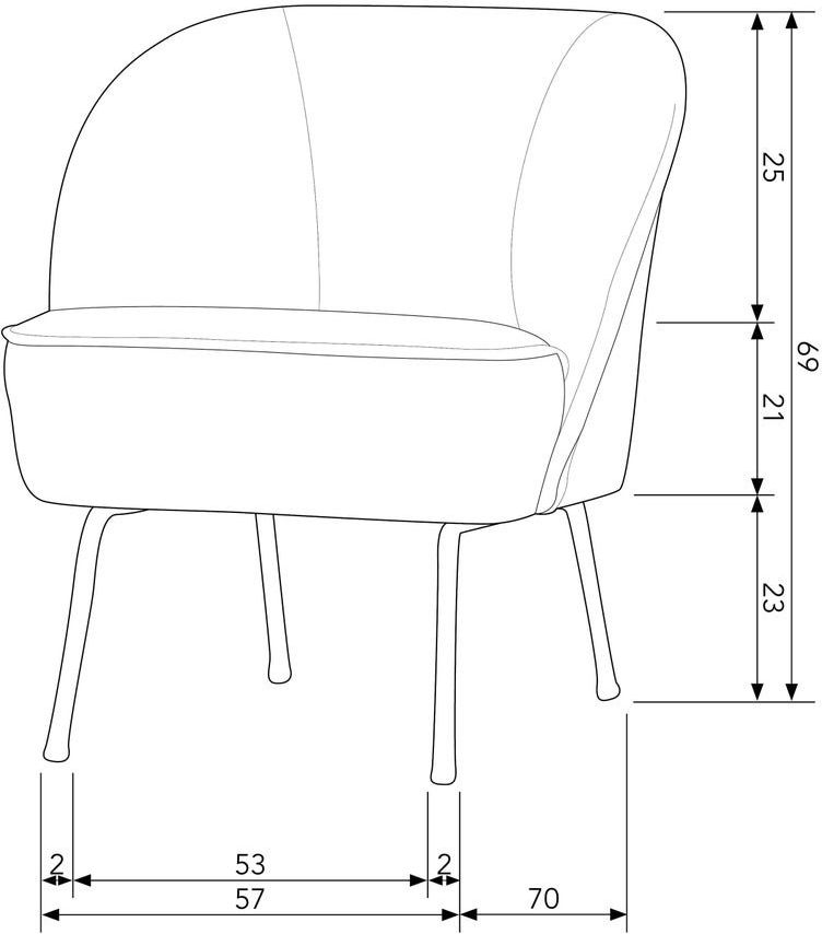 WOOOD Fauteuil Vogue