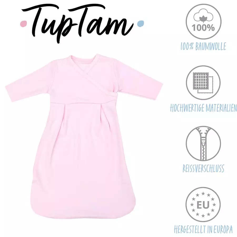 TupTam Baby Langarm Innenschlafsack rosa