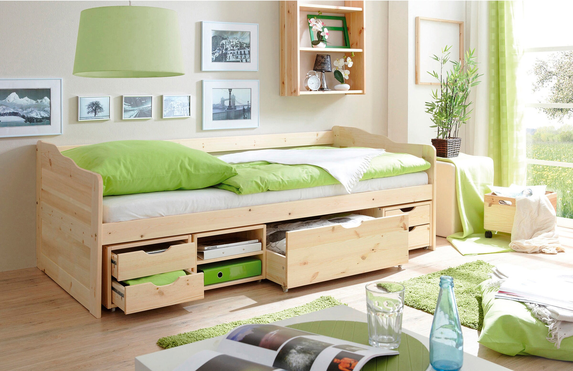 Ticaa Sofabett Funktionsbett Gästebett Marlies Kiefer Natur