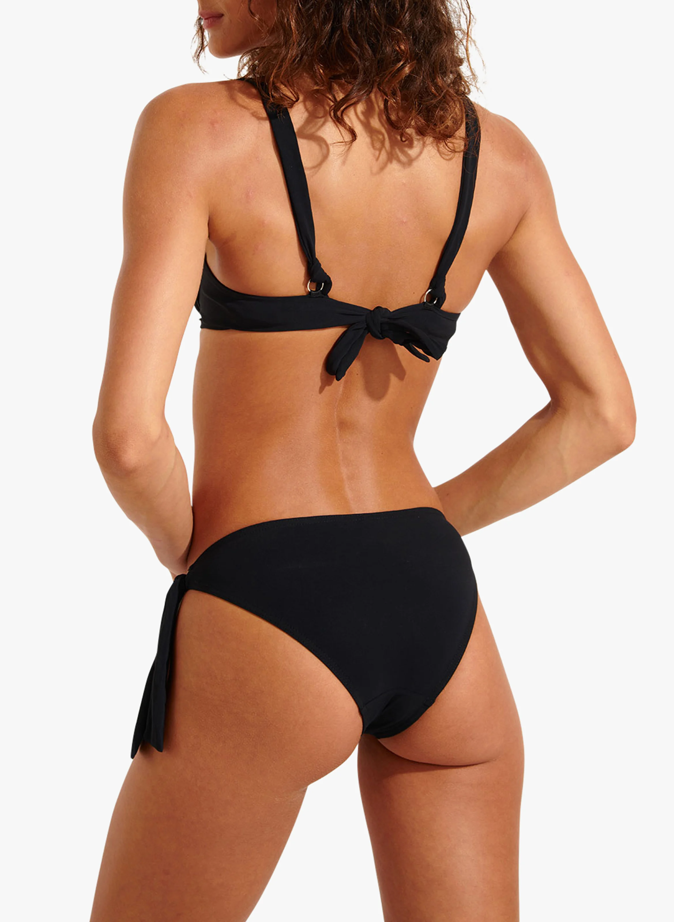 MENDA - Culotte de bain à nouer | Noir